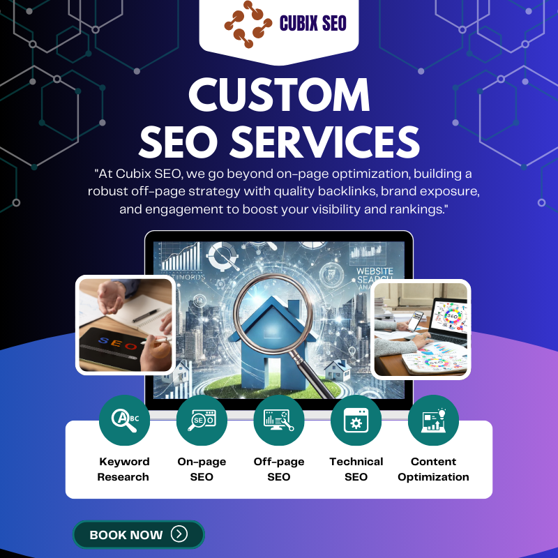 "At Cubix SEO, we go beyond on-page optimization, building a robust off-page strategy with quality backlinks, brand exposure, and engagement to boost your visibility and rankings."